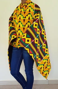 African Print Throw Blanket
