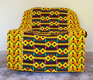 African Print Throw Blanket